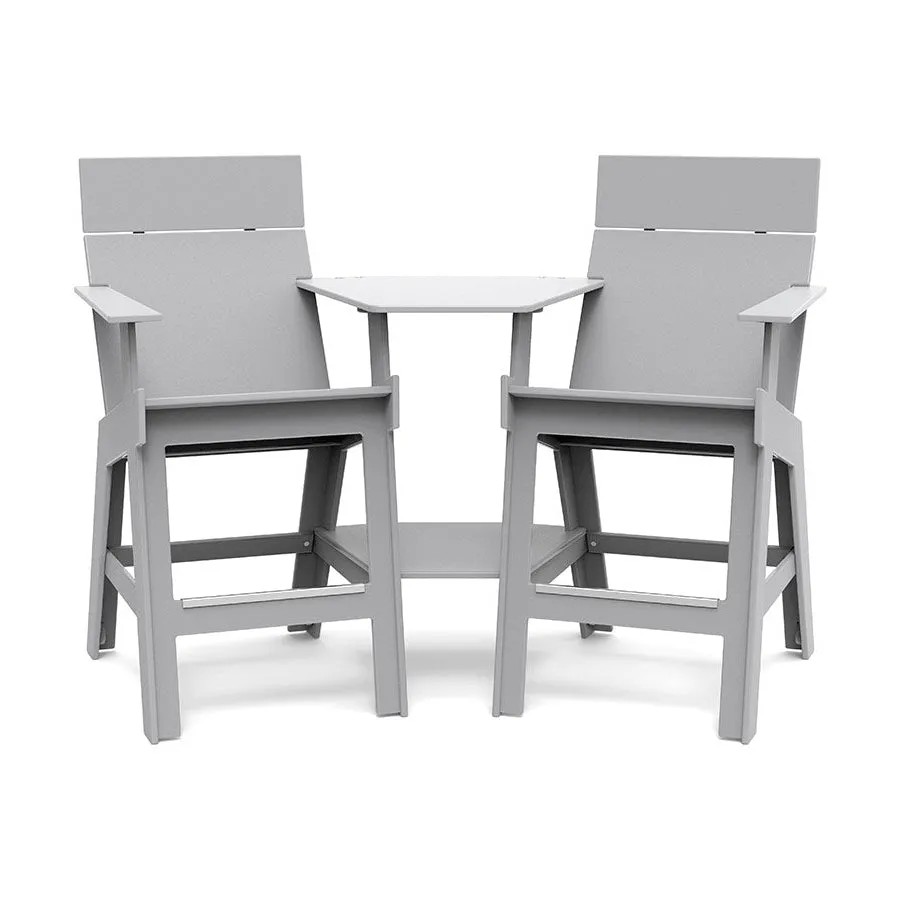 Lollygagger Hi-Rise Chairs with Curved Attached Table