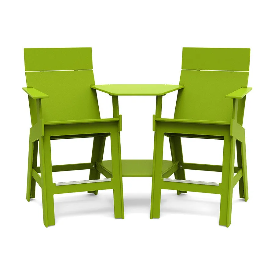 Lollygagger Hi-Rise Chairs with Curved Attached Table