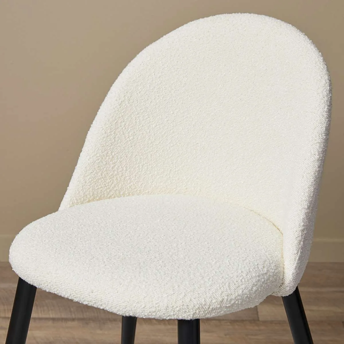 Londyn Dining Chairs - Set of 2 - Cream Boucle Mocka