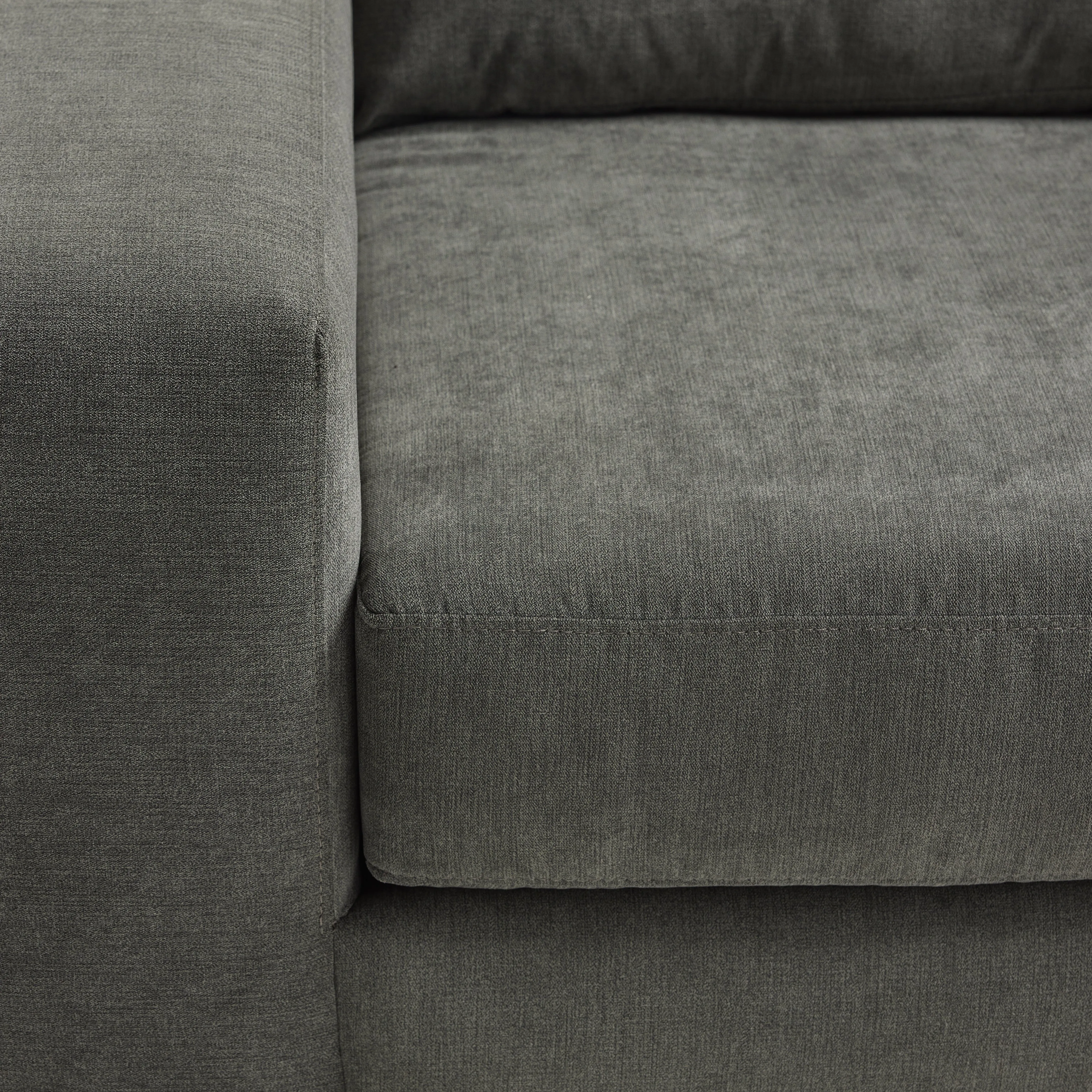 Luna 2-Piece Sectional with Reversible Chaise - Grey