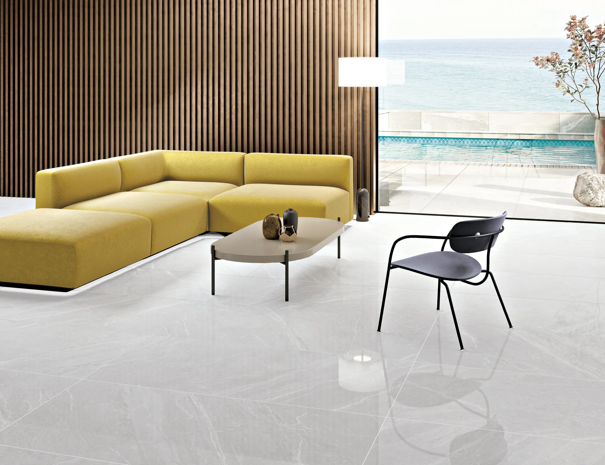 Mainstone Cloud Stone Effect Porcelain Tile 60x120cm Natural Matte