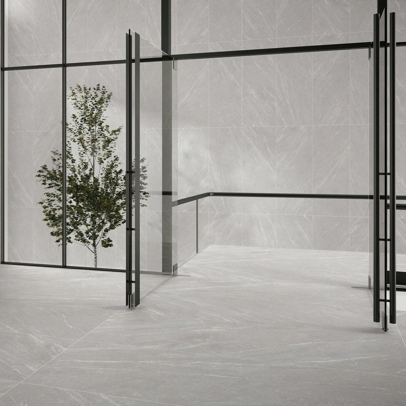 Mainstone Dolphin Stone Effect Porcelain Tile 60x120cm Natural Matt