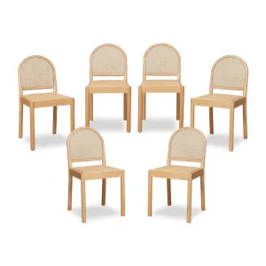 Mateo Dining Chair - Natural Set of Six Bundle Mocka