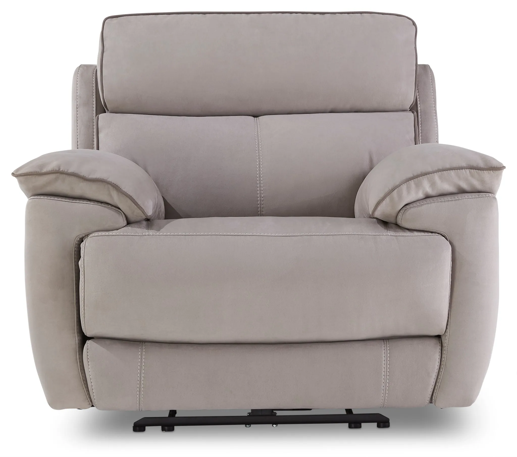 Memphis Dual Power Recliner - Silver Grey