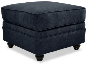 Murphy Ottoman - Indigo