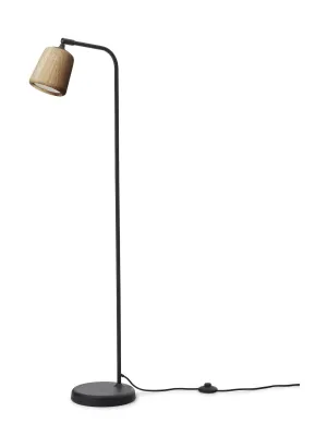 New Works Material Floor Lamp, Natural Oak