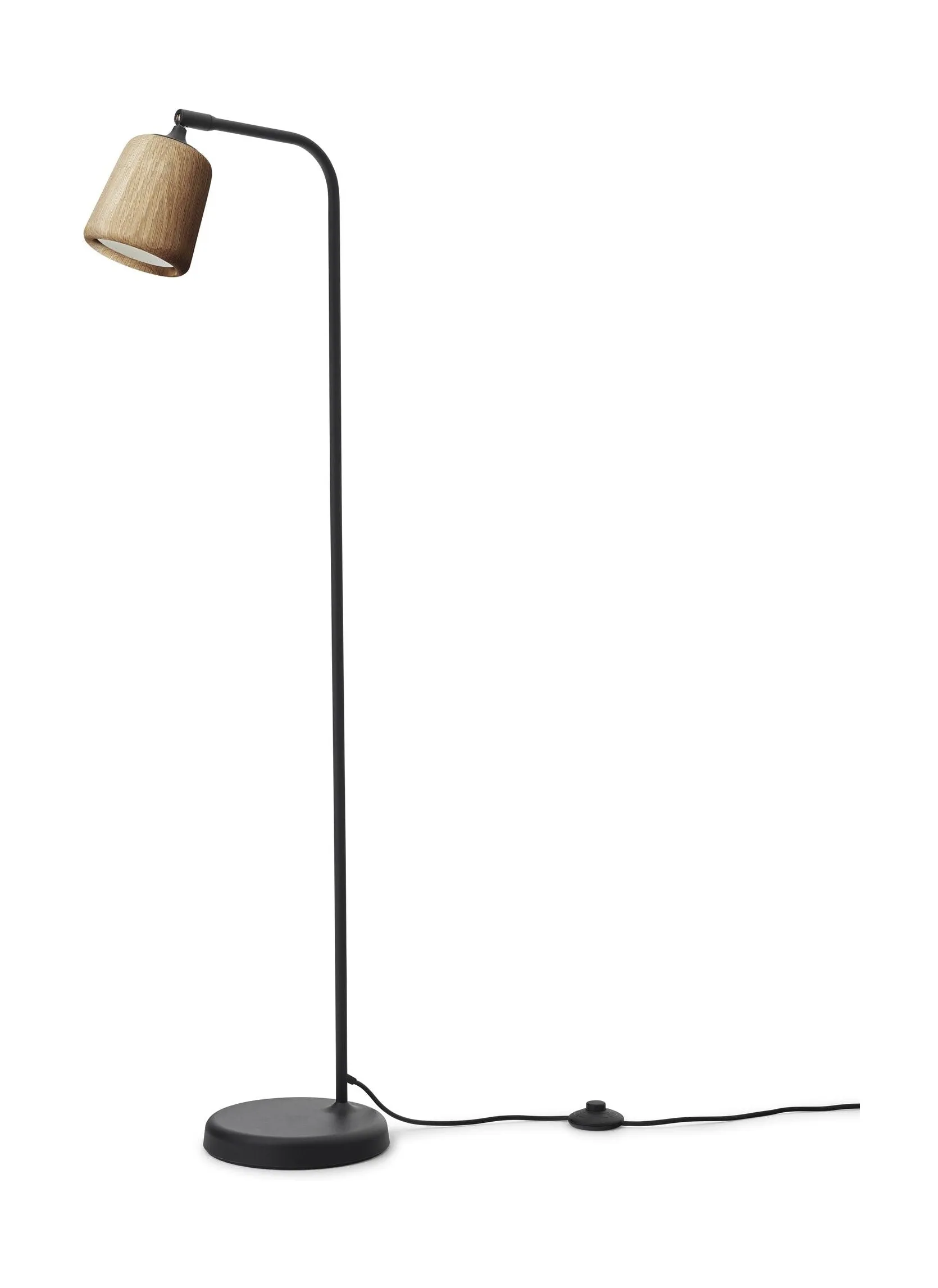 New Works Material Floor Lamp, Natural Oak