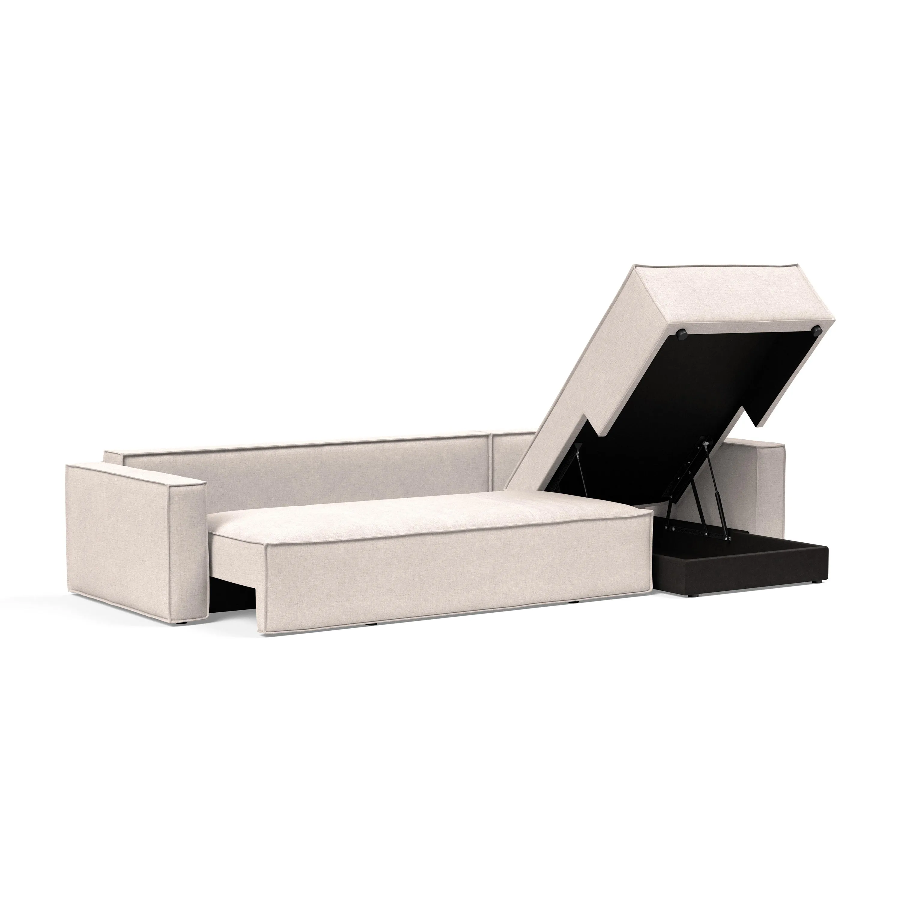 Newilla Standard Arms Sofa Bed with Chaise
