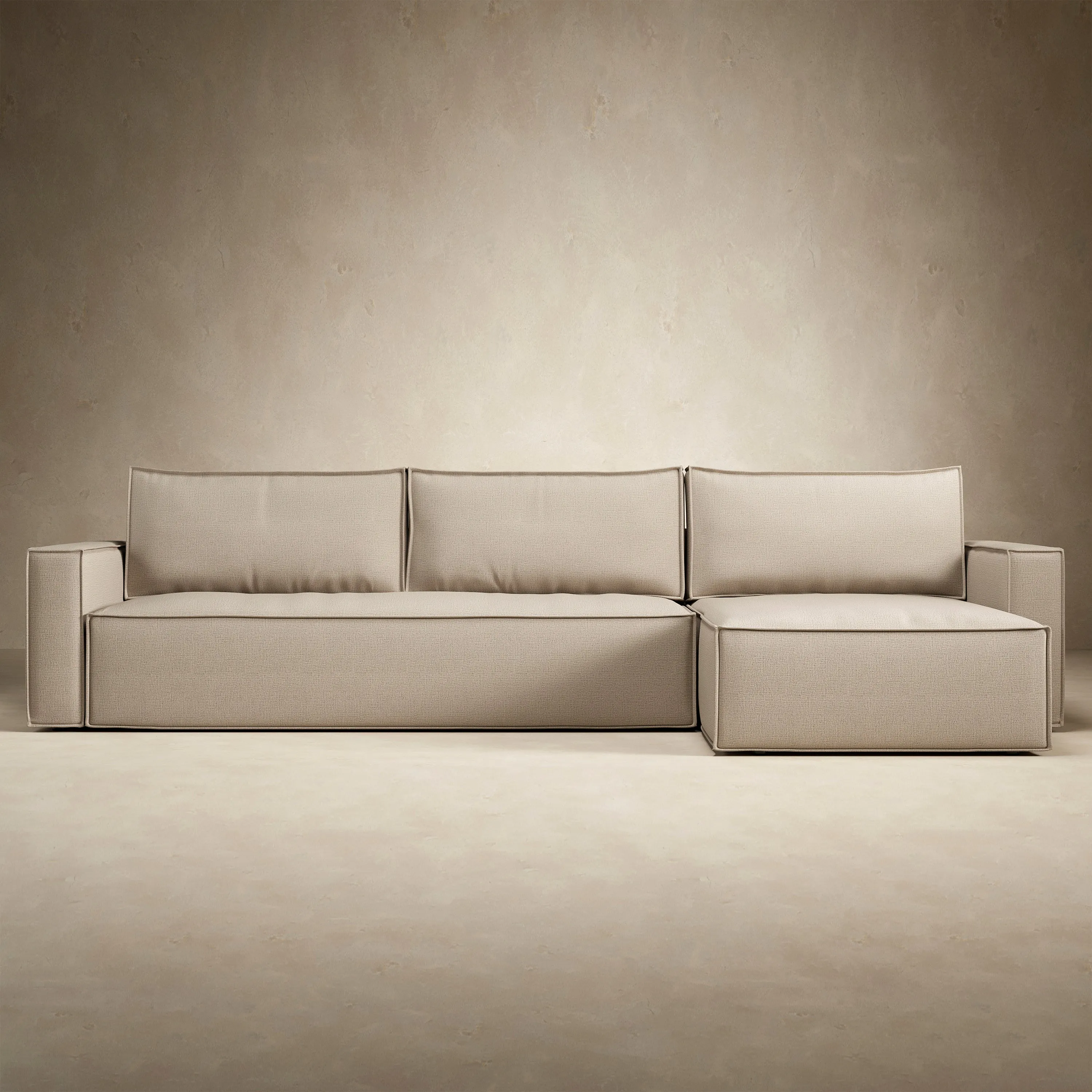 Newilla Standard Arms Sofa Bed with Chaise