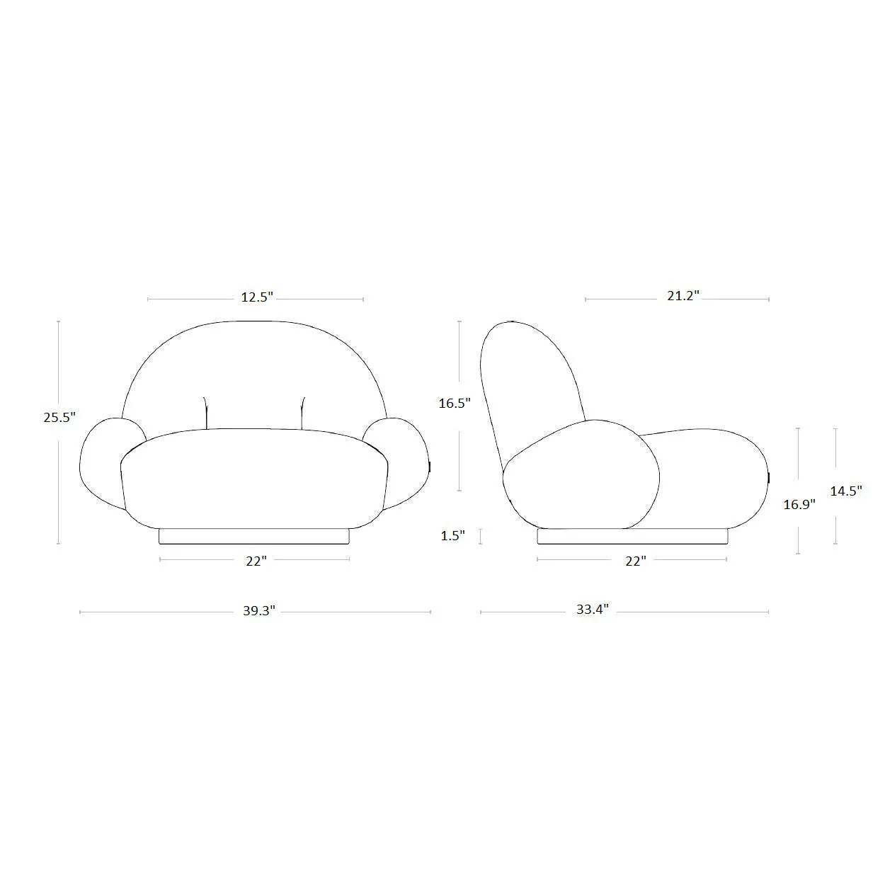 Pacha Lounge Chair With Armrest