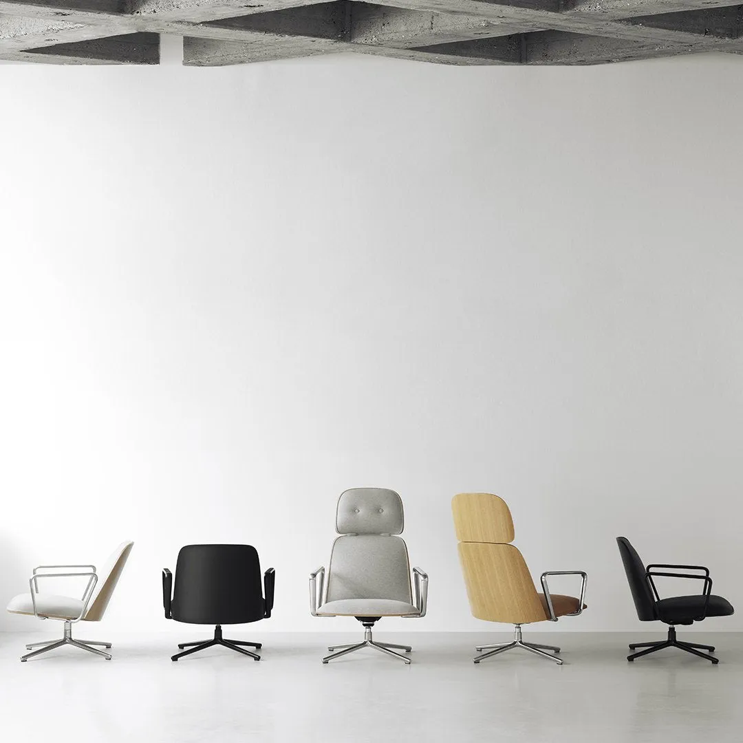 Pad Lounge Chair - Low, Swivel Base