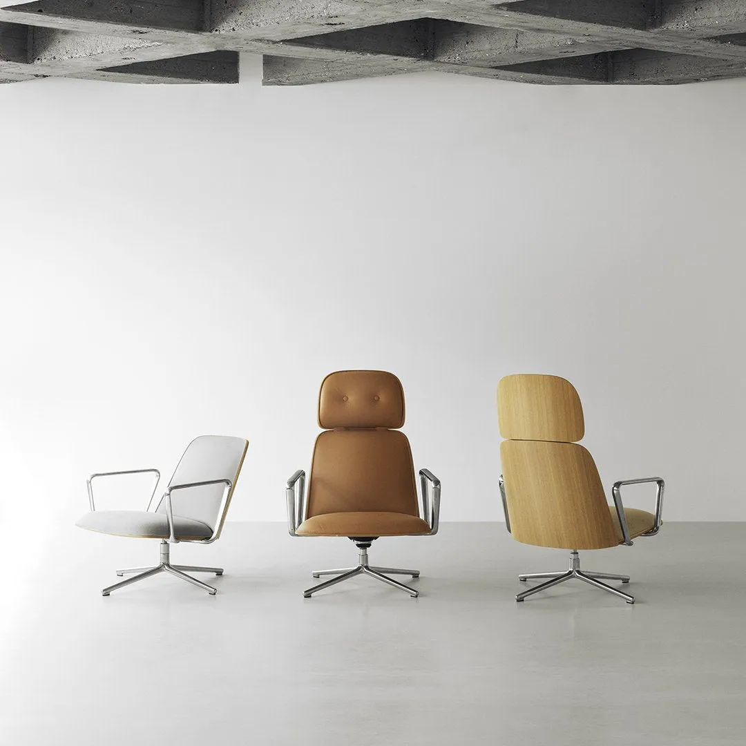 Pad Lounge Chair - Low, Swivel Base