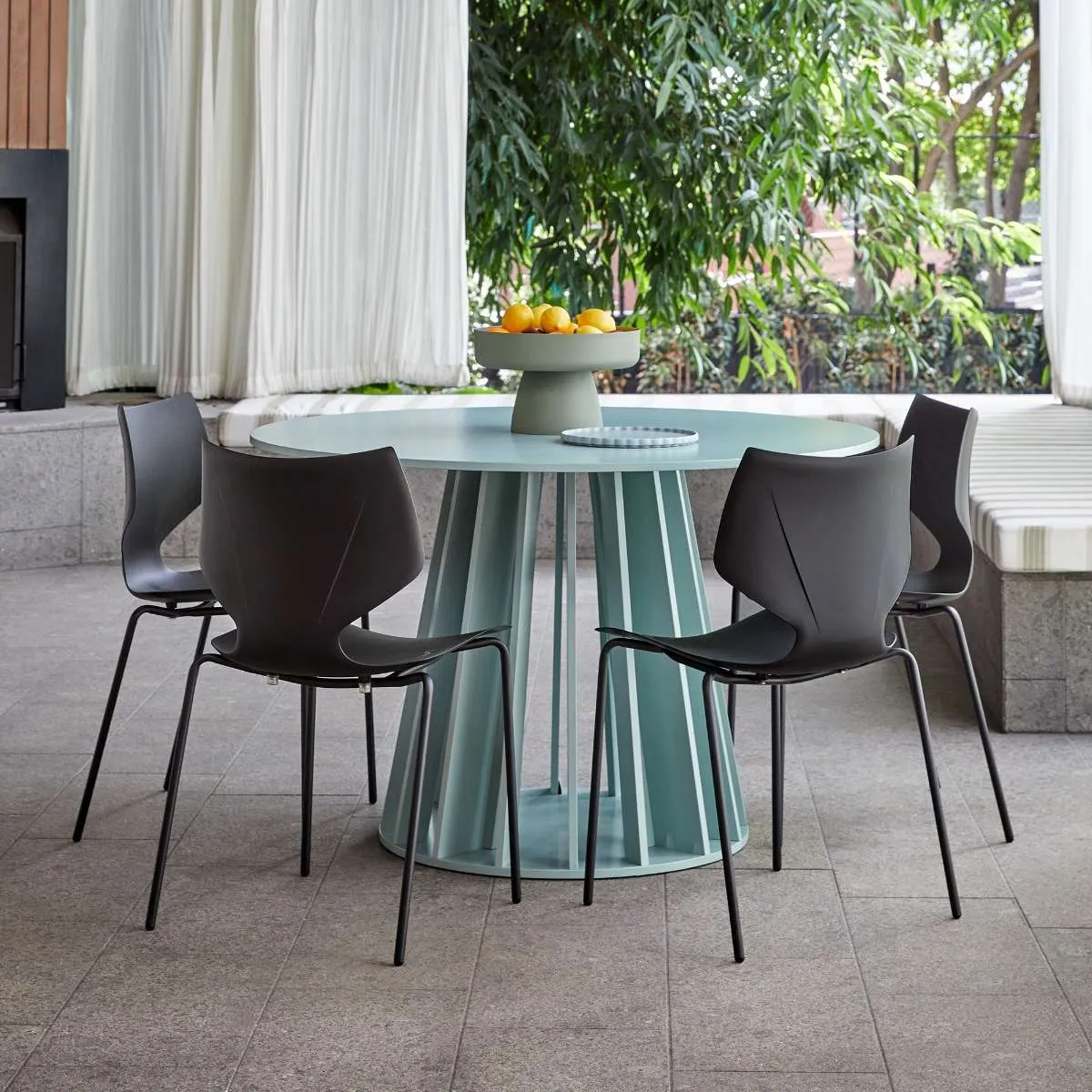Pia Dining Chair - Black Set of Six Bundle Mocka