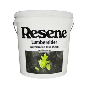 Resene Lumbersider Lowsheen Acrylic White 10L