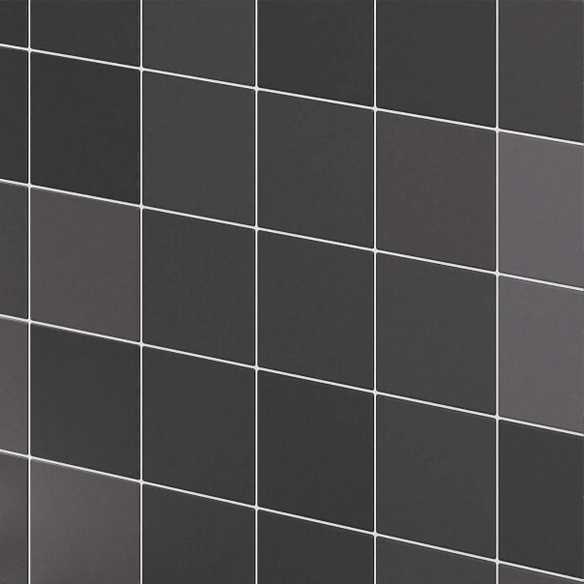 Rubik Anthracite Square Porcelain Tile 12x12cm Matt