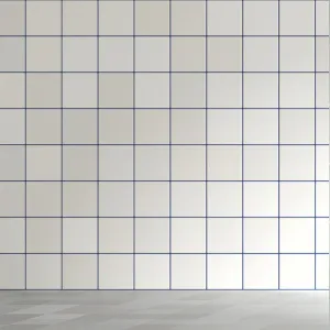 Rubik White Square Porcelain Tile 12x12cm Matt