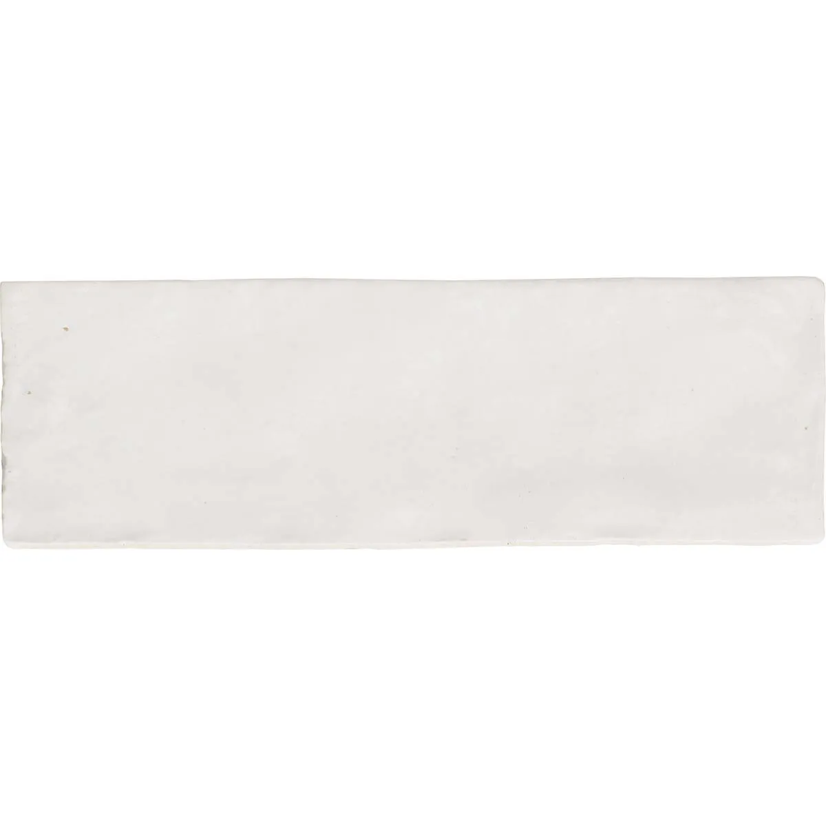 Sahn White Decor Wall Tile 6.5x20cm Matte