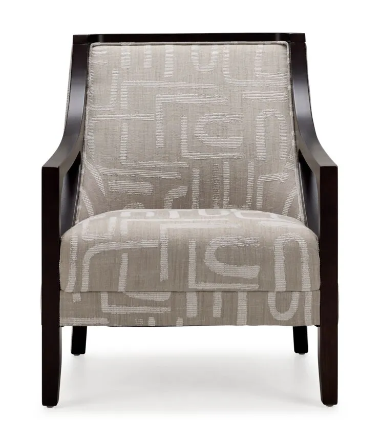 Samara Accent Chair - Beige and Brown