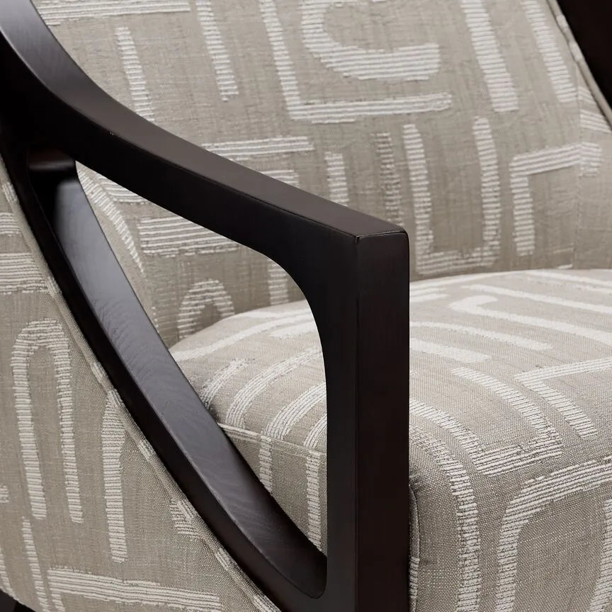 Samara Accent Chair - Beige and Brown