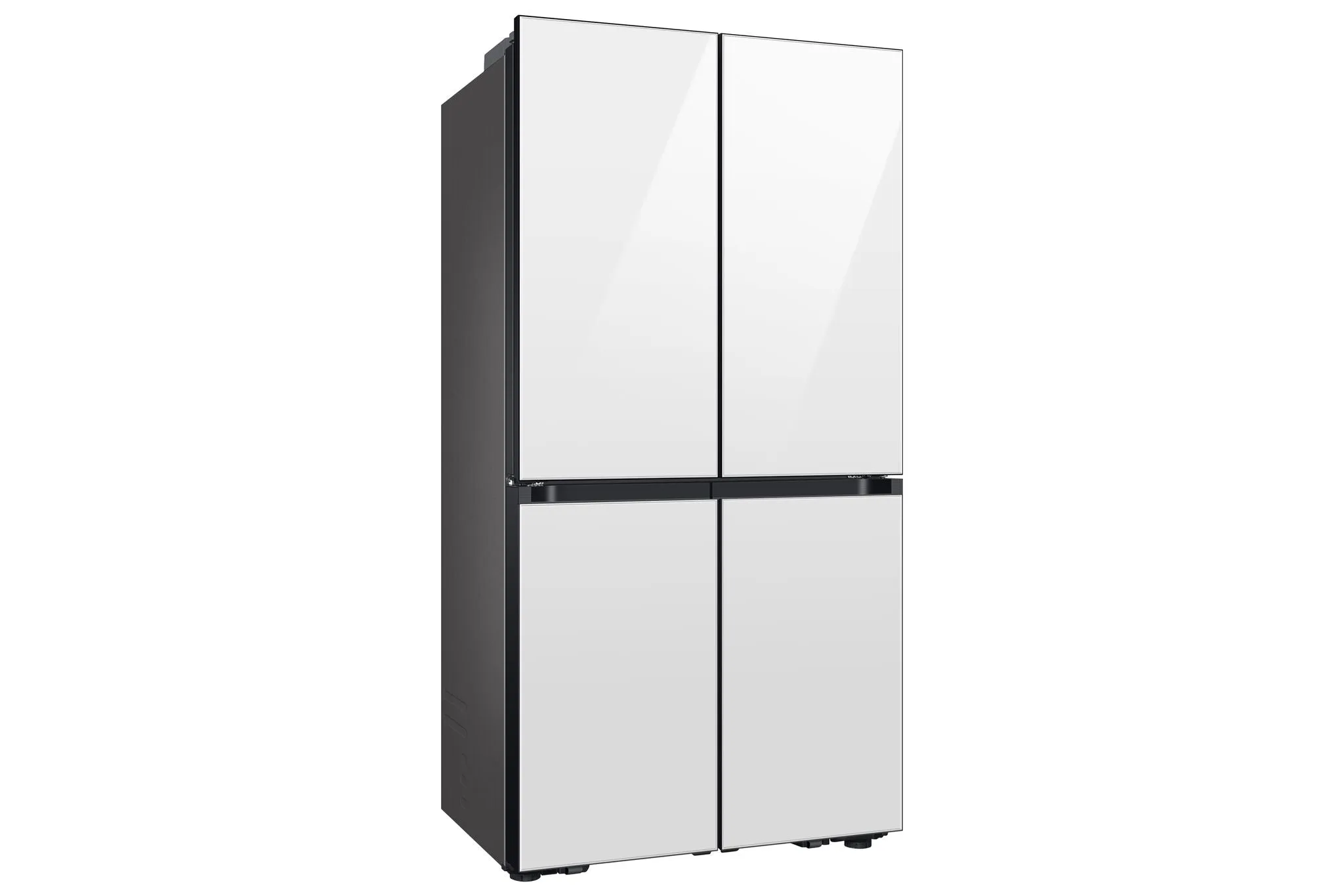 Samsung BESPOKE White Glass 4-Door Flex Refrigerator with Beverage Centre (22.8 cu.ft.) -RF23DB960012AA