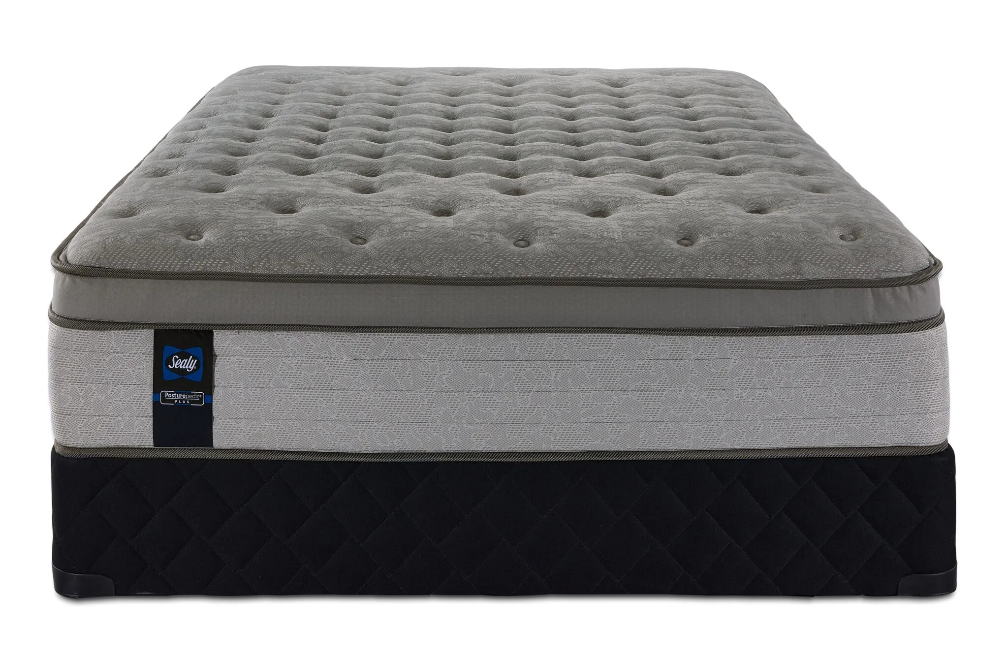 Sealy Posturepedic® Plus Sterling Milana II Luxury Plush Eurotop Queen Mattress and Boxspring Set
