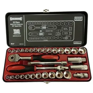 Sidchrome Socket 3/4" A/F Metric 32pc Set