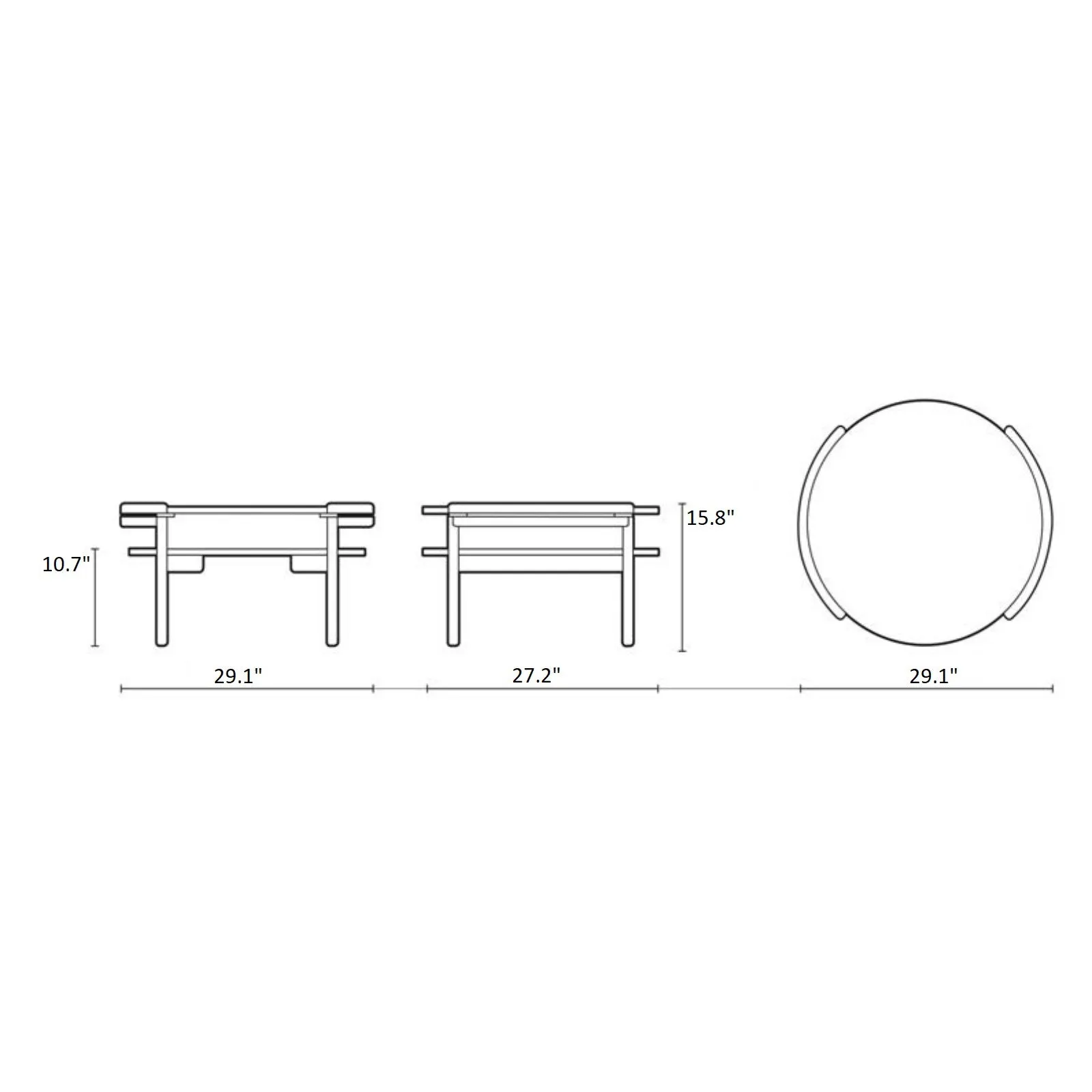 Sideways Coffee Table