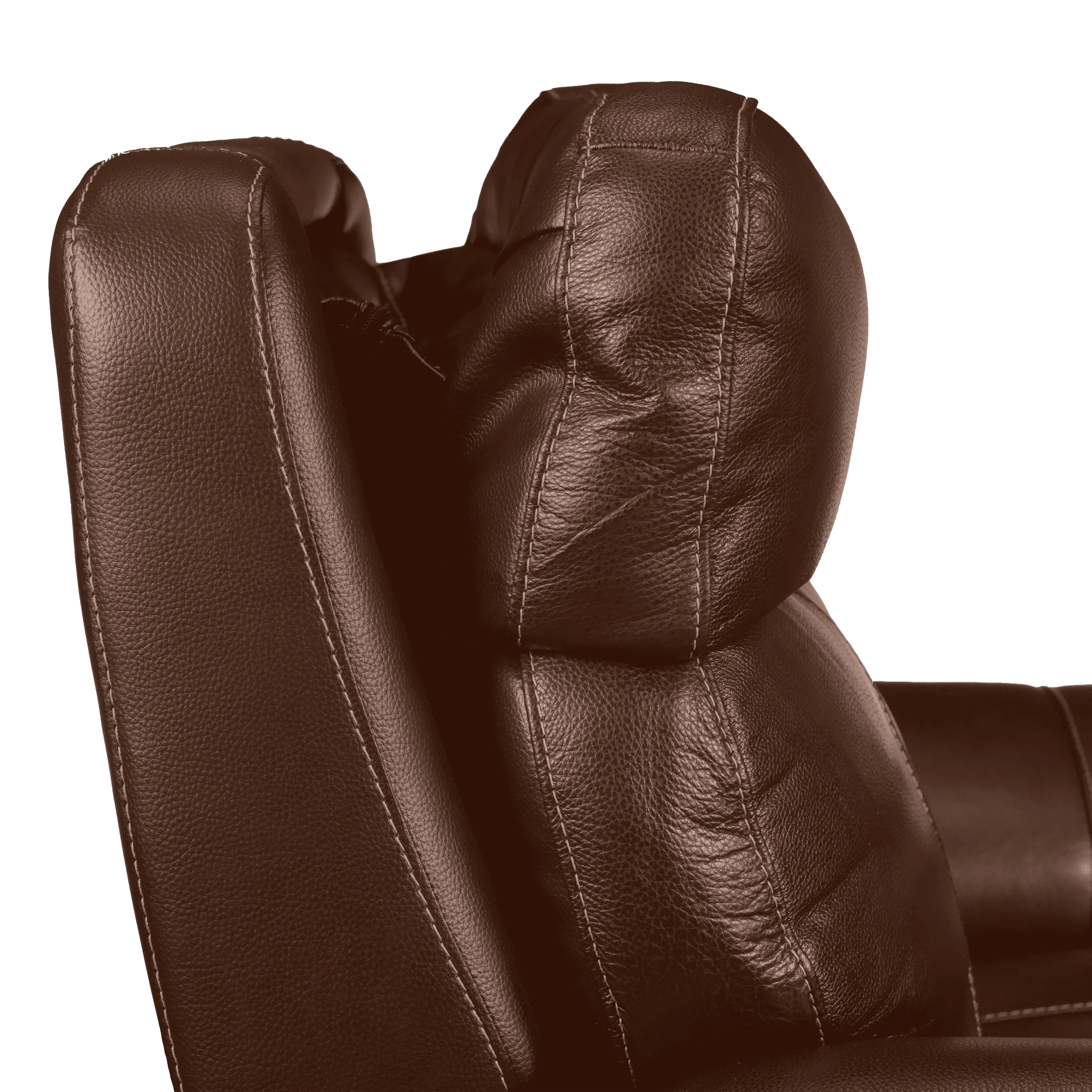 Stallion Leather Dual Power Recliner - Chestnut