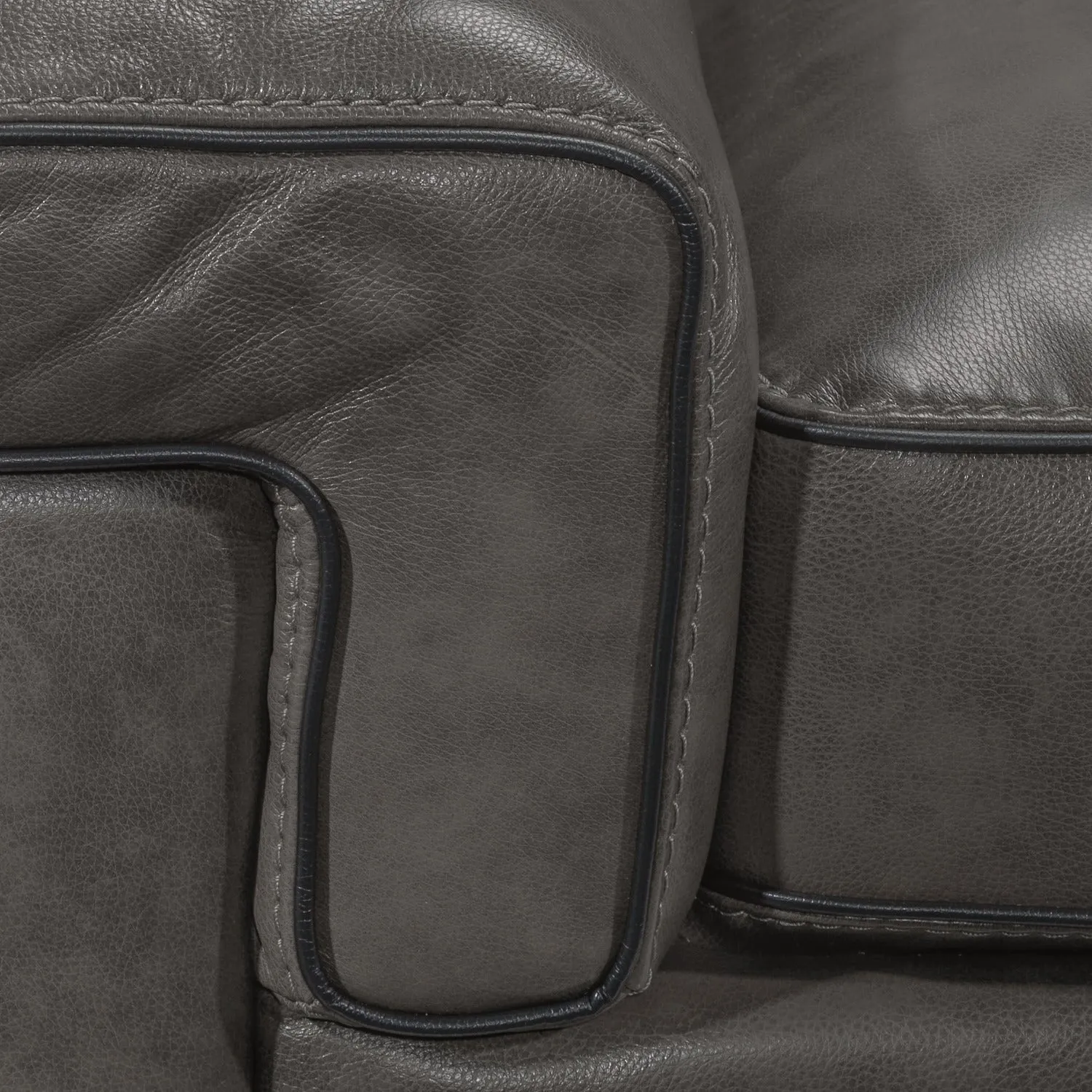 Stampede Leather Chair - Charcoal