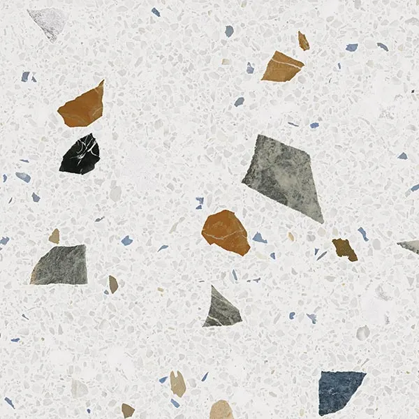 Stracciatella Blanco Terrazzo Effect Porcelain Tile 60x60cm Matt