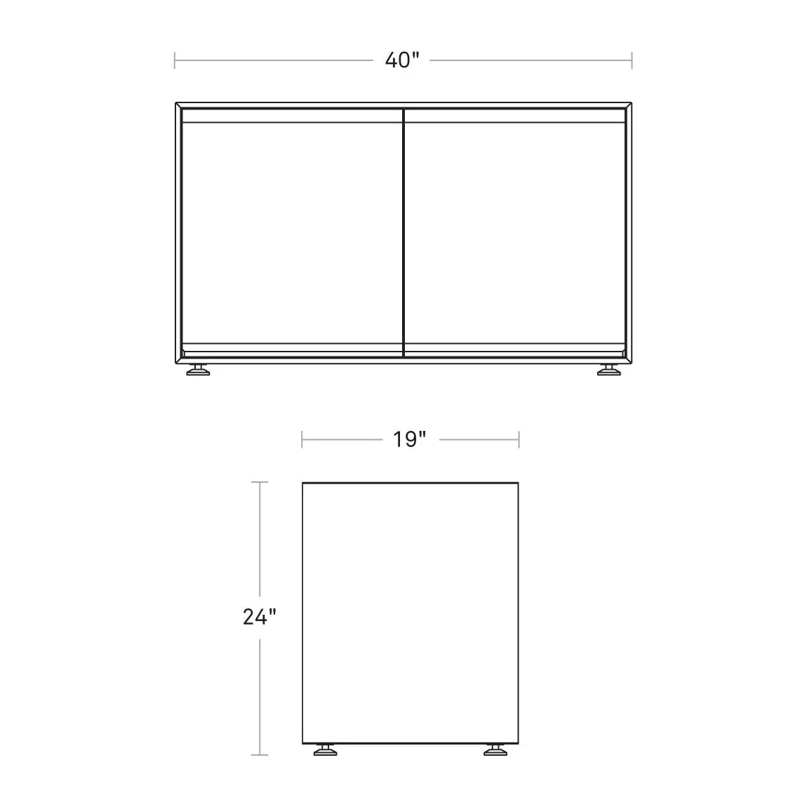 Superchoice 2-Door Credenza
