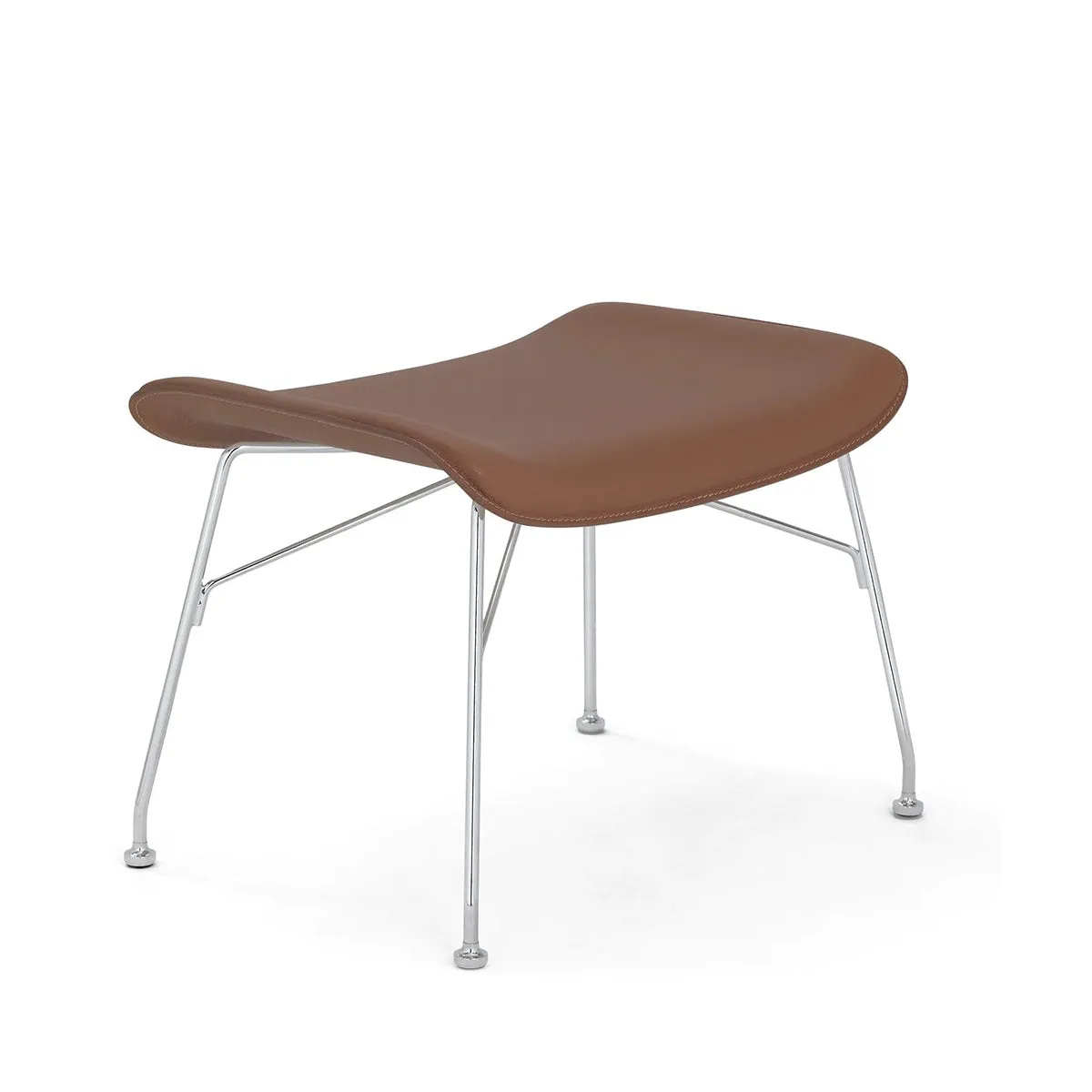 S/Wood Upholstered Stool