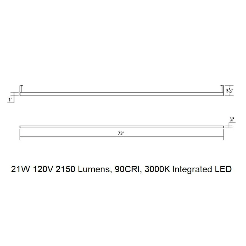 Thin-Line LED Indirect Wall Bar