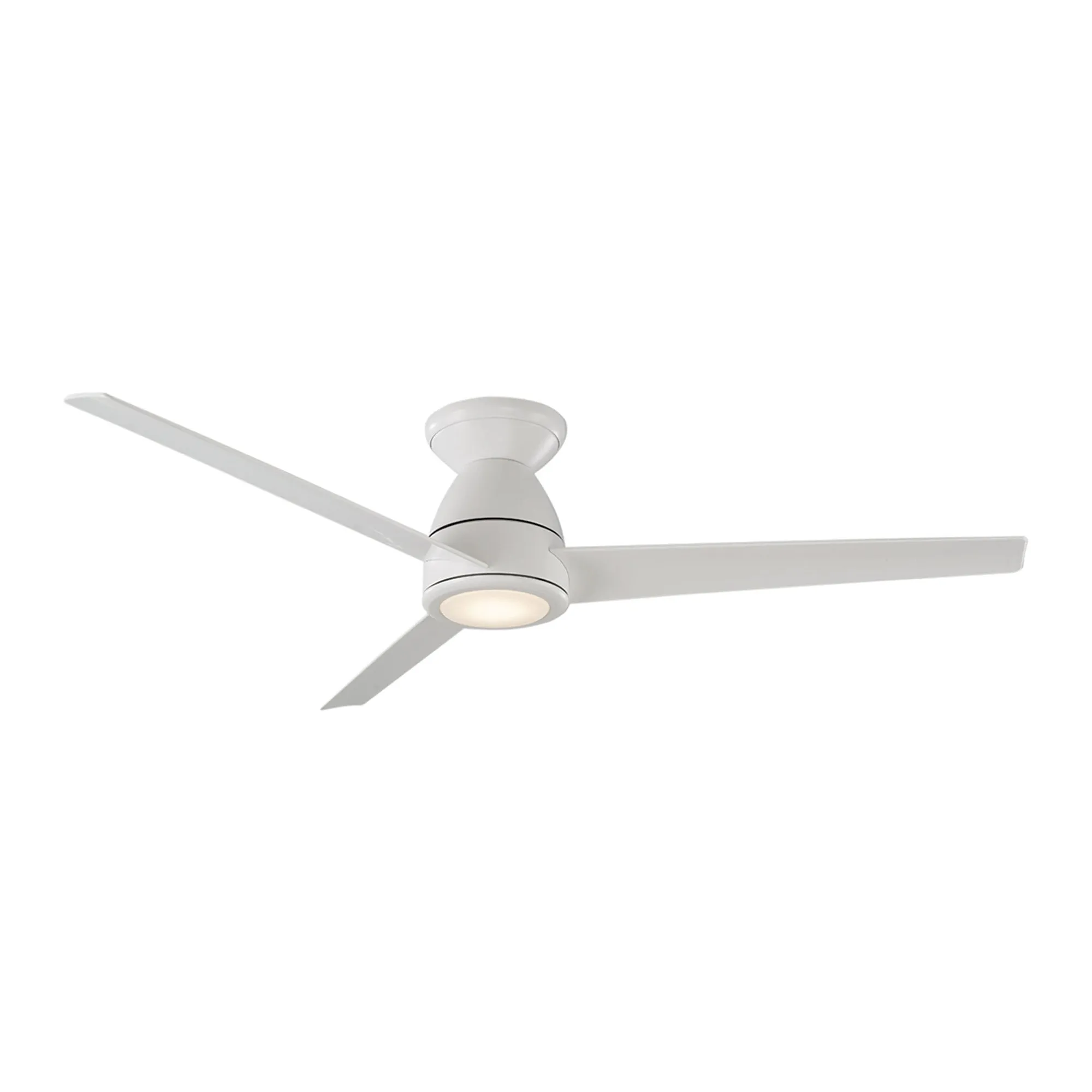 Tip Top Indoor/Outdoor 3-Blade 52" Smart Flush Mount Ceiling Fan with LED Light Kit and Remote Control