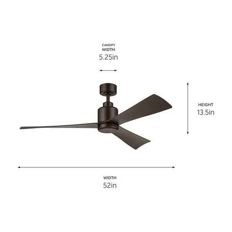True 52" Ceiling Fan