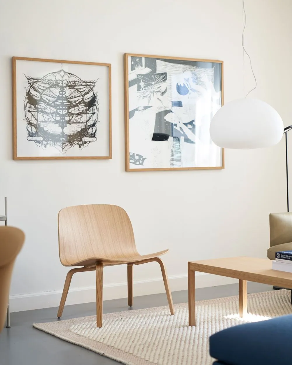 Visu Chair, Lounge, Natural Oak