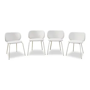 Willa Dining Chair- Cream Set of Four Bundle Mocka